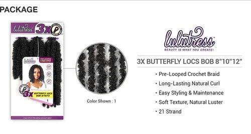 Sensationnel LuluTress 3X Butterfly Locs Bob 8/10/12