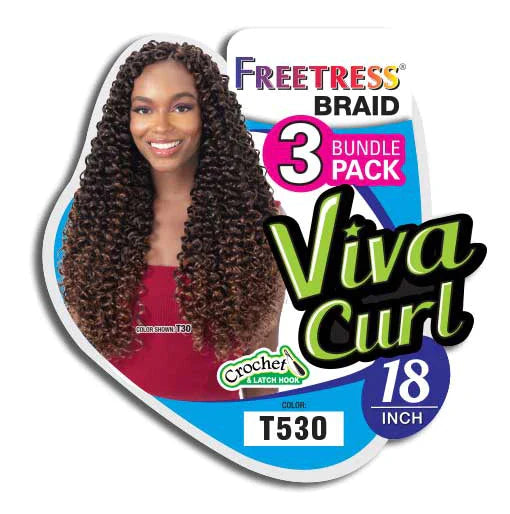 Freetress Synthetic Crochet Braid - 3X VIVA CURL 18"